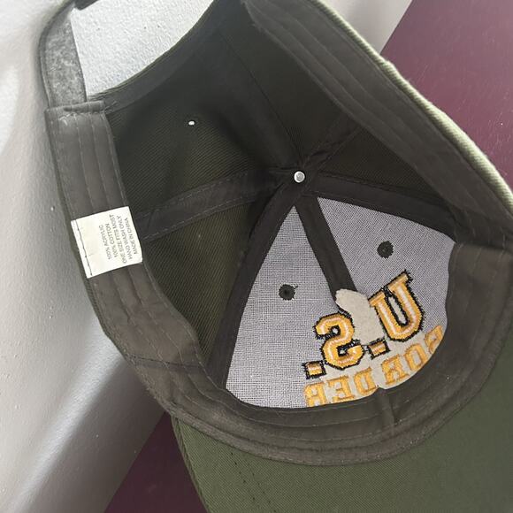 U.S. Border Patrol Hat, Cap Army Green Adjustable - Picture 5 of 6